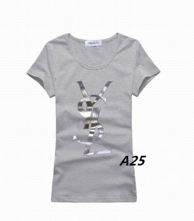 YSL short round collar T woman S-XL-170